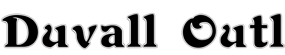 Duvall Outline Font Download Free